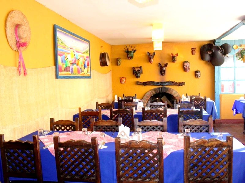 Restaurant der Unterkunft am Cotopaxi, Ecuador