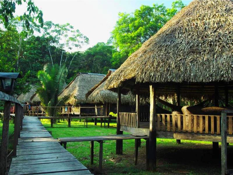 Unterkunft im Dschungel in Cuyabeno, Ecuador