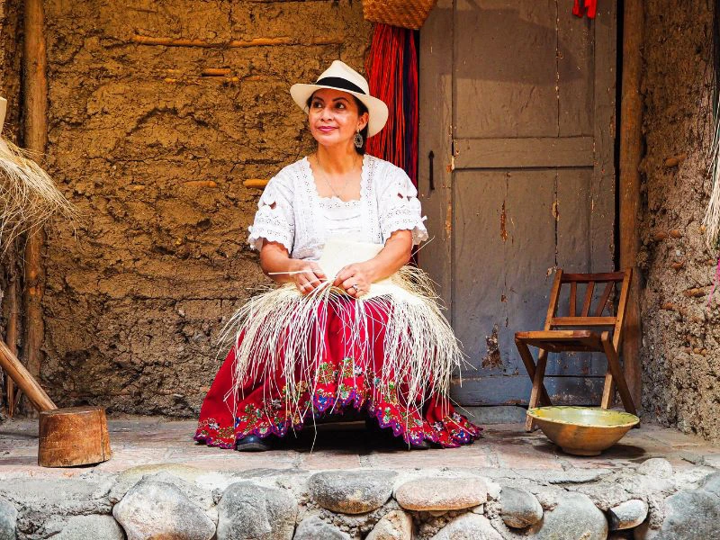 Ecuador Quito einheimische Frau