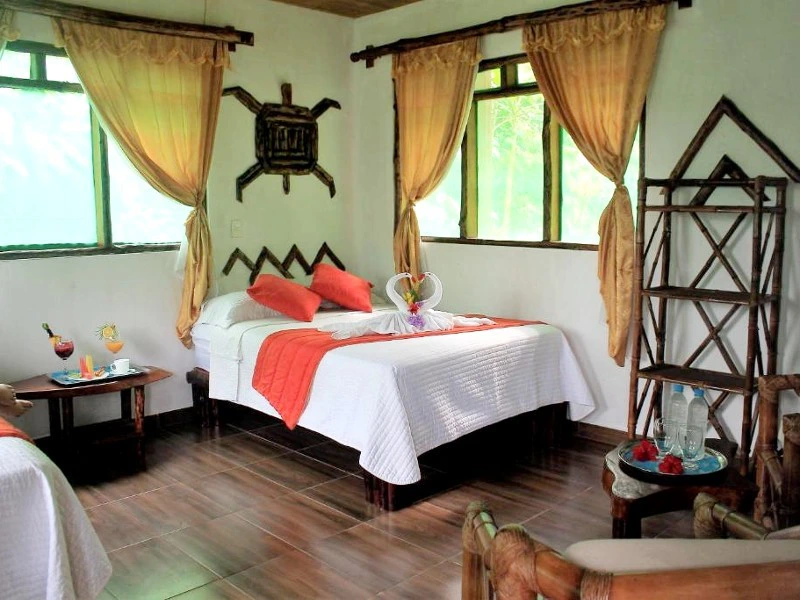 Zimmer in der Dschungellodge in Tena, Ecuador