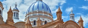 Blaue Kuppel der Kathedrale in Cuenca