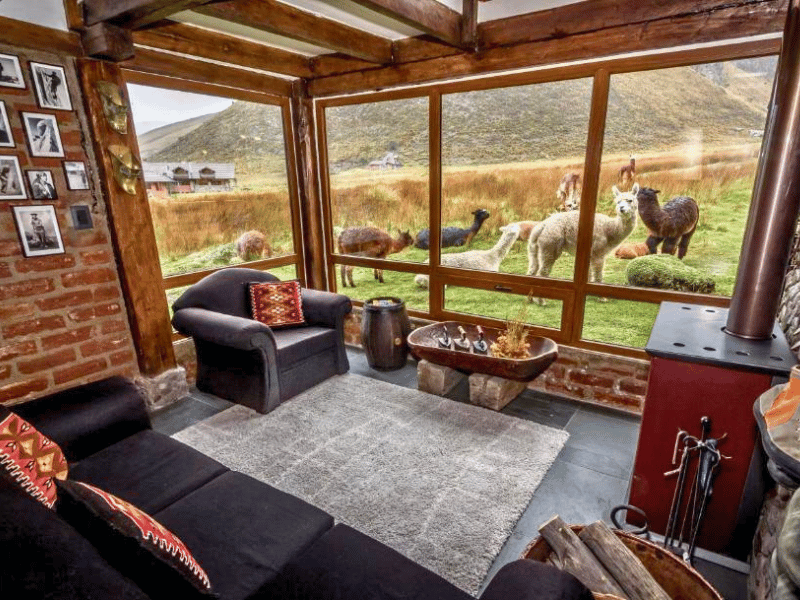Zimmer der Special Stay Unterkunft am Chimborazo, Ecuador