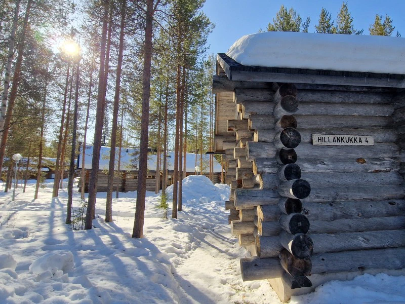 Hütten bei Äkäslompolo in Lappland