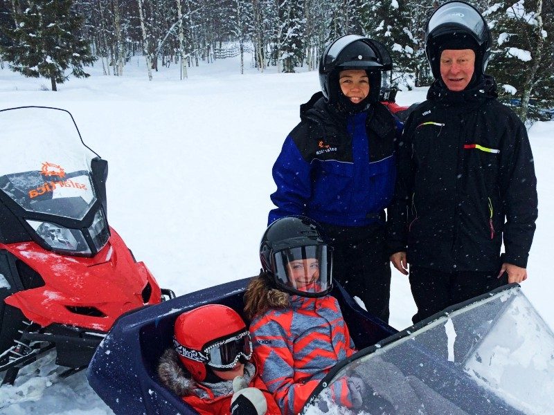 Lappland Rovaniemi Schneemobiltour