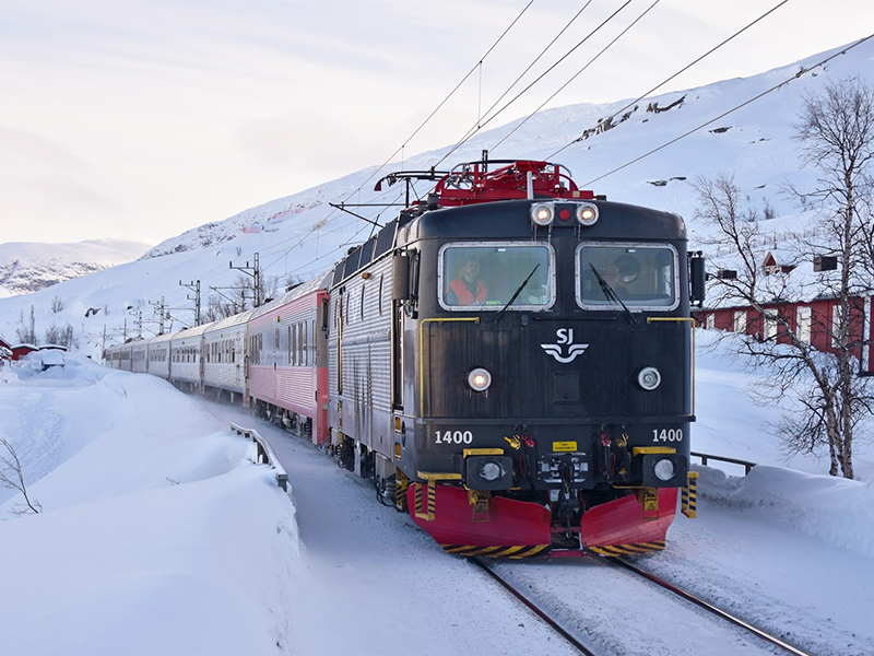 Polarexpress im schwedischen Lappland