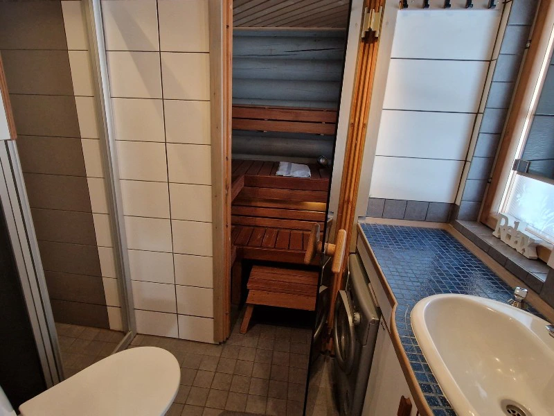 Badezimmer Hütte in Pyhä