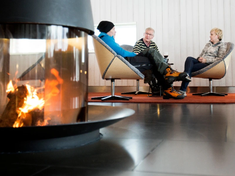 Lobby in der Unterkunft, Kiruna Lappland