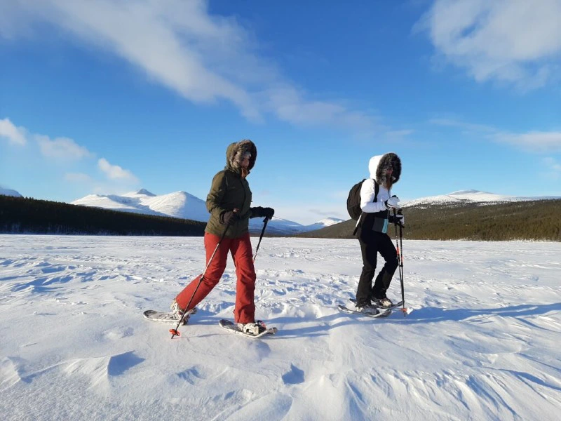 Schneeschuhwanderung in Lappland