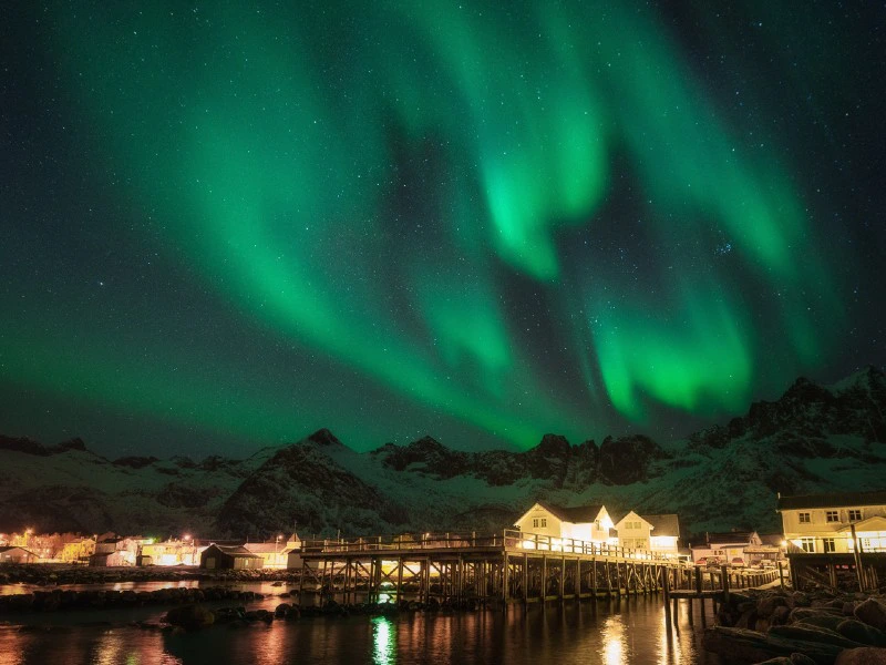 Nordlichter in Norwegisch Lappland
