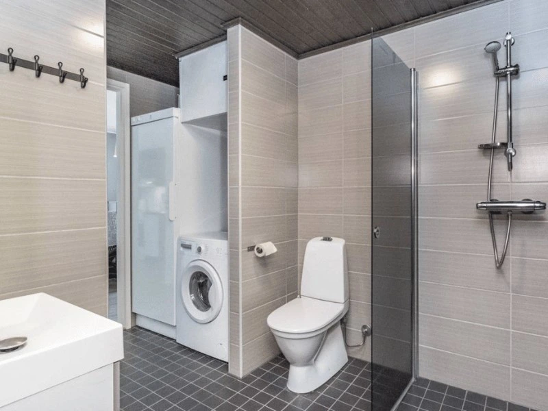 Badezimmer im Apartment in Paljakka