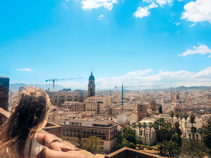Blick auf die Stadt Malaga, Spanien