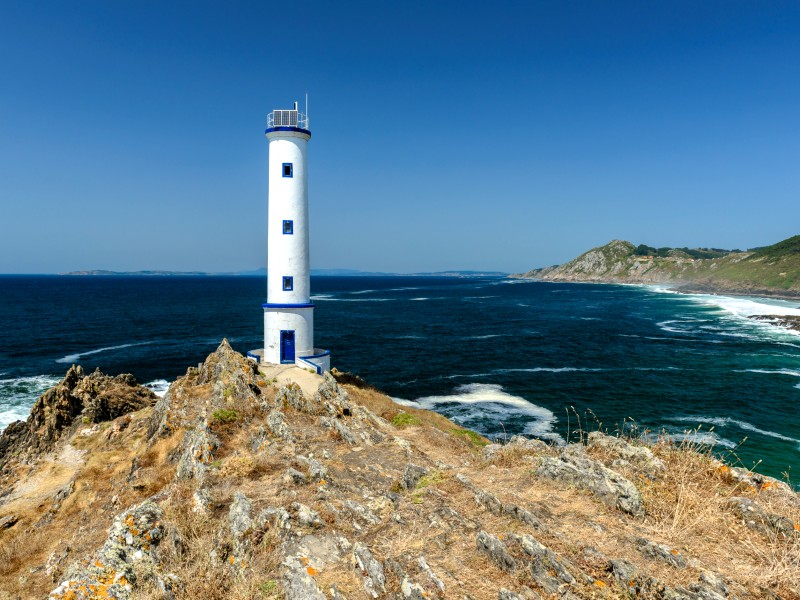 Leuchtturm bei Pontevedra, Spanien