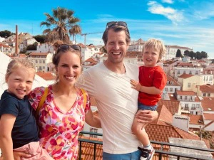 Familie in Porto, Portugal