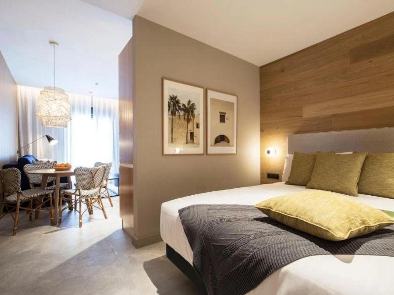 Schafzimmer des Apartments in Cadiz, Spanien