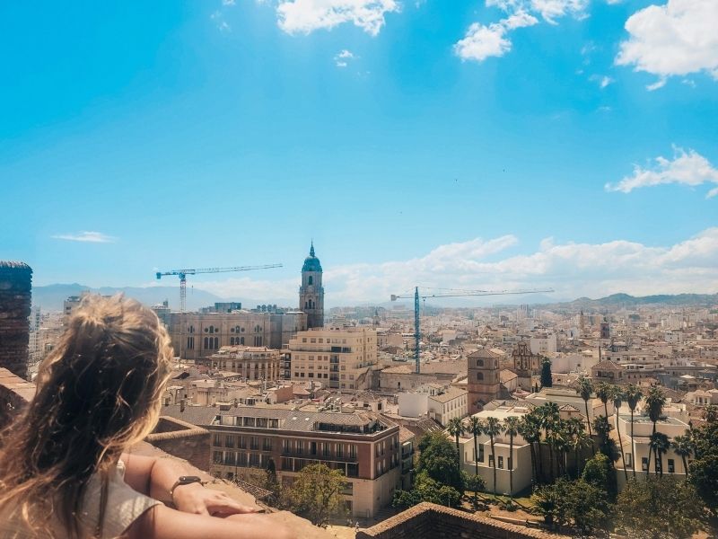 Blick auf die Stadt Malaga, Spanien