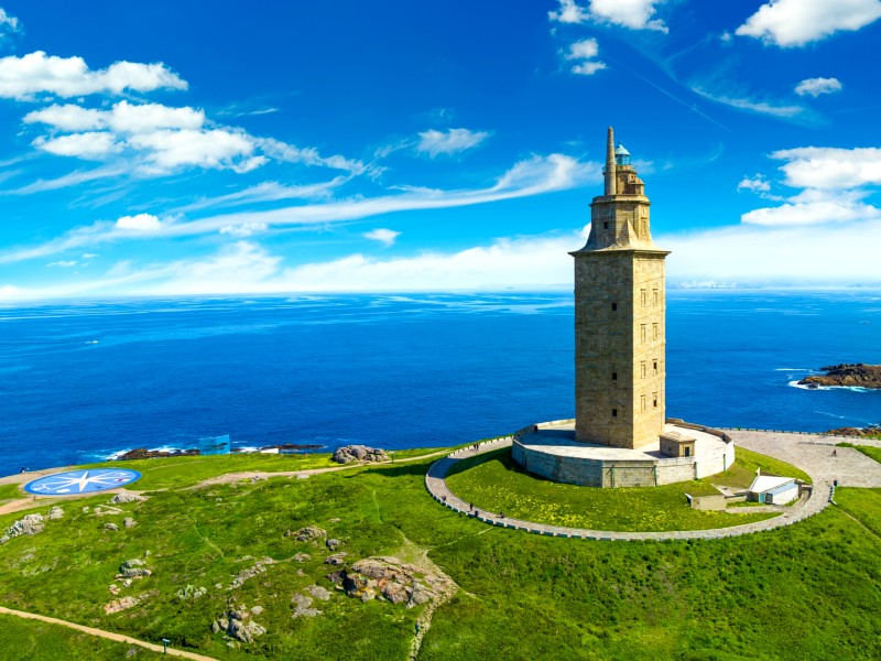 Leuchtturm von A Coruna, Spanien