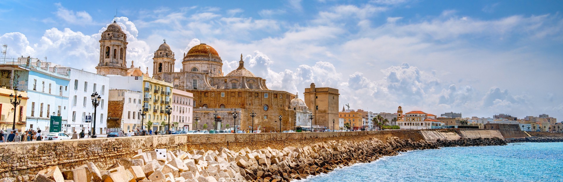 Blick auf die Stadt Cadiz, Spanien
