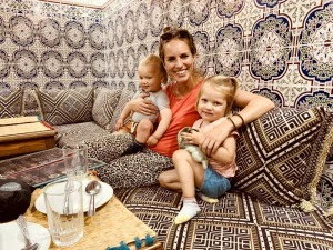 Familie in Tanger, Marokko