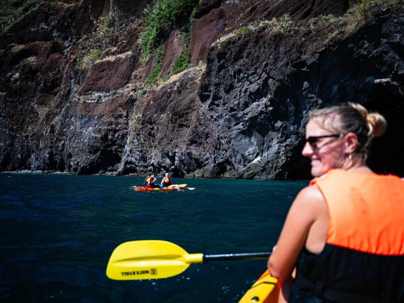 Kajaktour zur Cueva Bonita, La Palma, Spanien