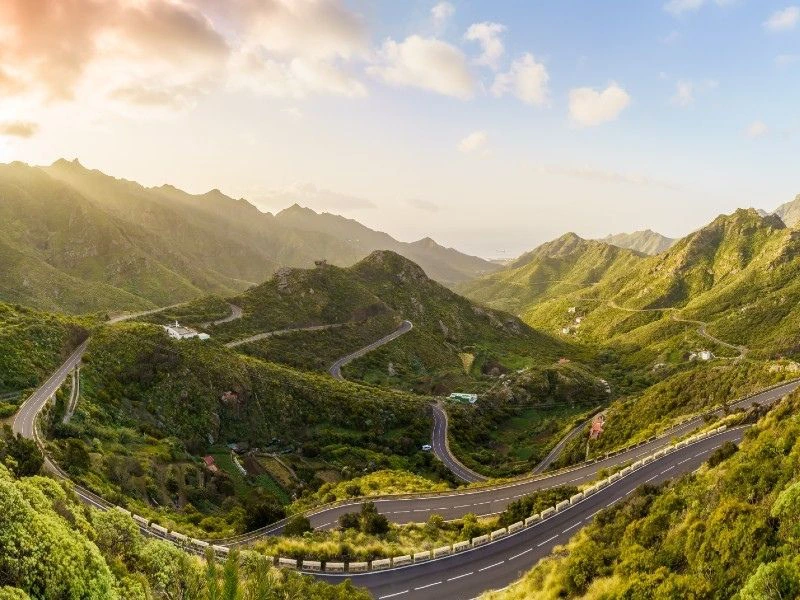 Blick auf das Anaga Gebirge, Teneriffa, Spanien