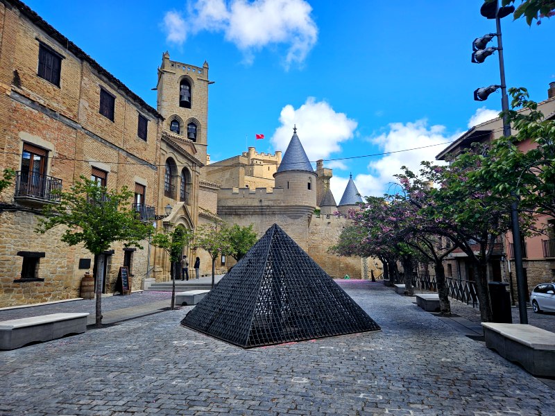 Stadt Olite, Spanien