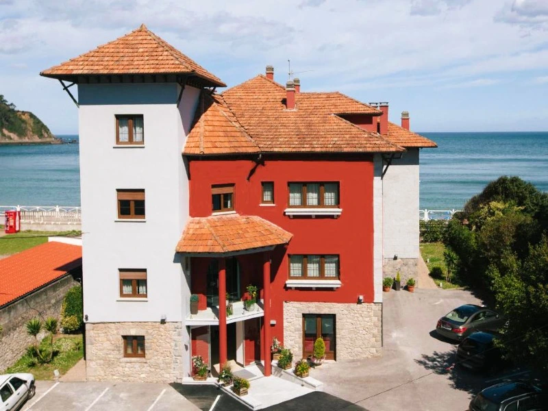 Blick auf die Unterkunft in Ribadesella