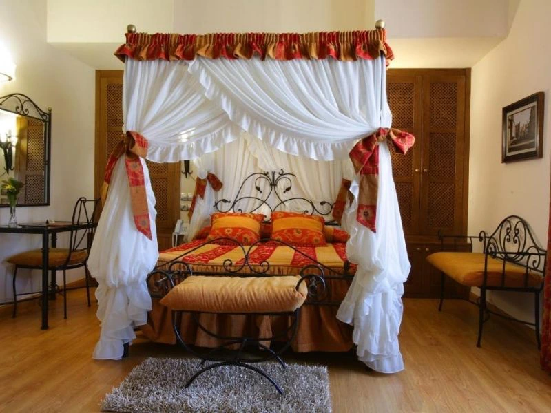 Hotelzimmer der Unterkunft in Olite, Spanien
