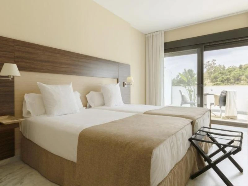 Schlafzimmer der Unterkunft außerhalb vom Zentrum Cordobas, Spanien