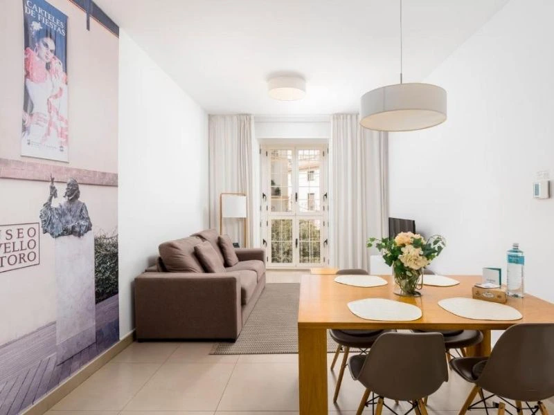 Esszimmer des Apartments in Malaga in Stadtnähe, Spanien