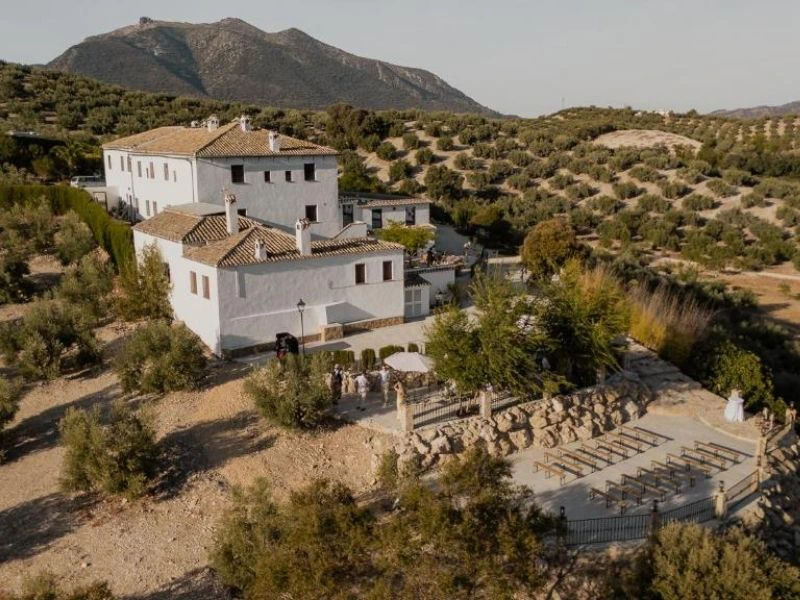 Blick auf die Unterkunft bei Priego de Cordoba, Spanien