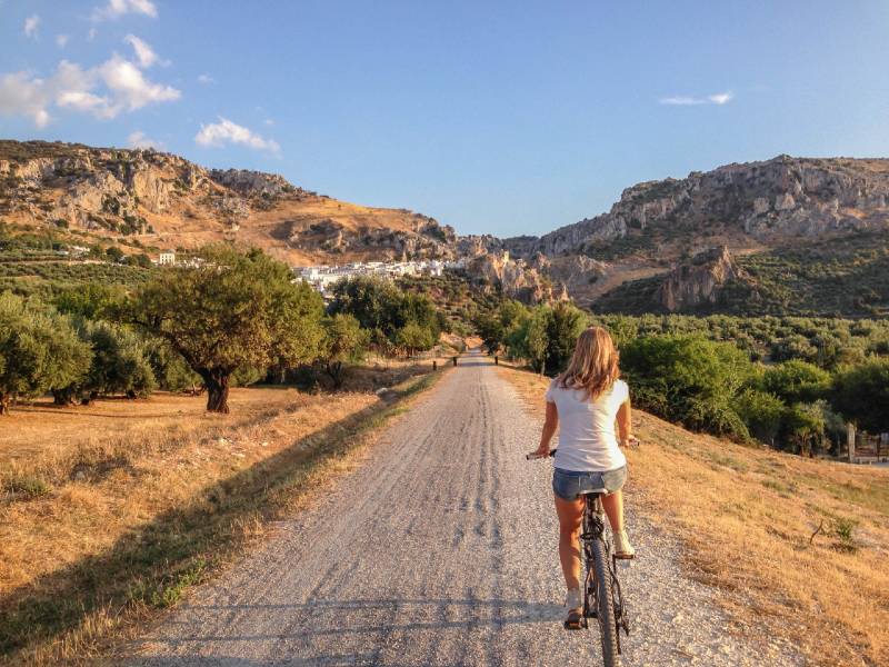 Fahrradtour auf der Via Verde, Spanien
