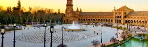 Blick auf Sevilla, Spanien