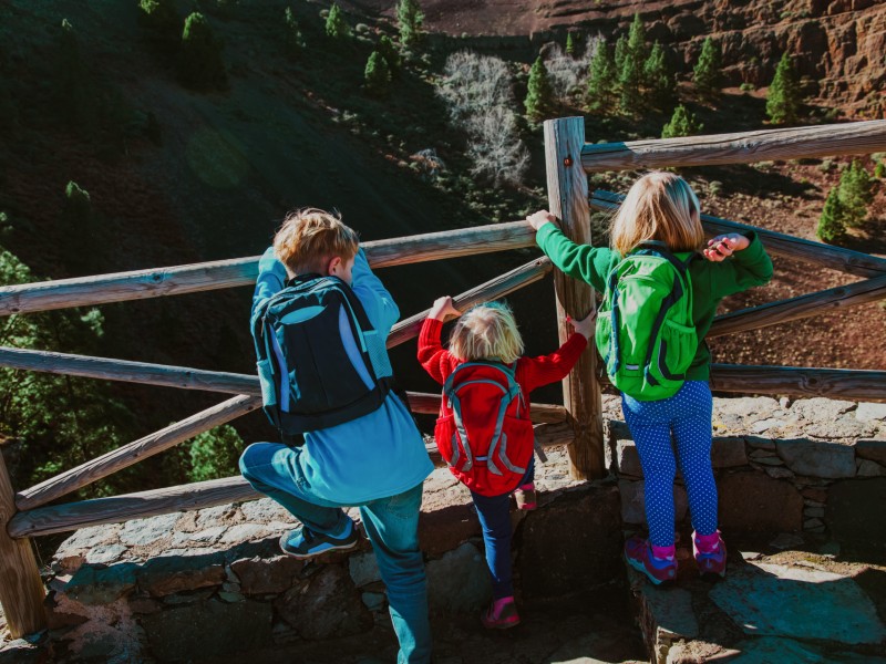 Familie in La Palma, Kanaren, Spanien