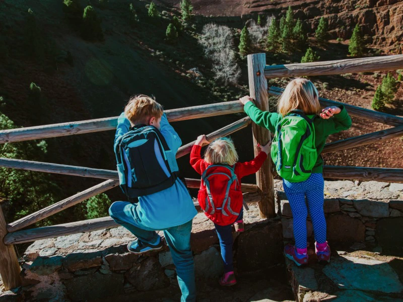Familie in La Palma, Kanaren, Spanien