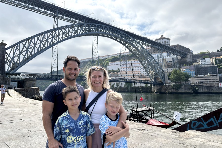 Familie in Porto, Portugal