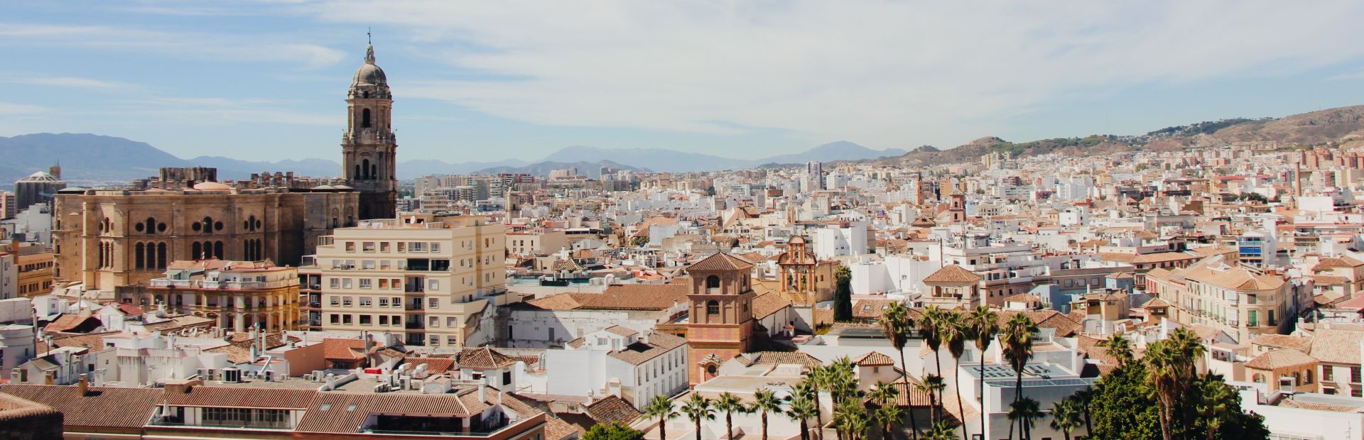 Blick auf Malaga, Spanien