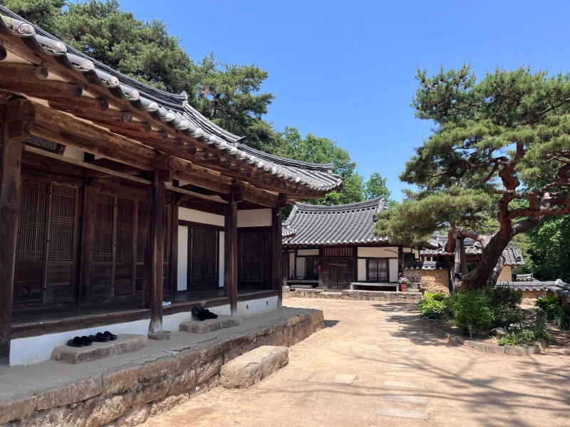 Traditionelles Resort beim Hahoe Village in Andong, Südkorea