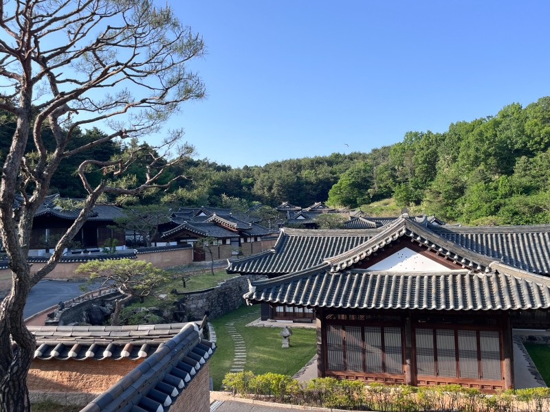 Traditionelles Resort beim Hahoe Village in Andong, Südkorea