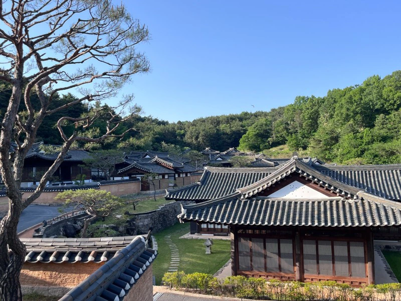 Traditionelles Resort beim Hahoe Village in Andong, Südkorea