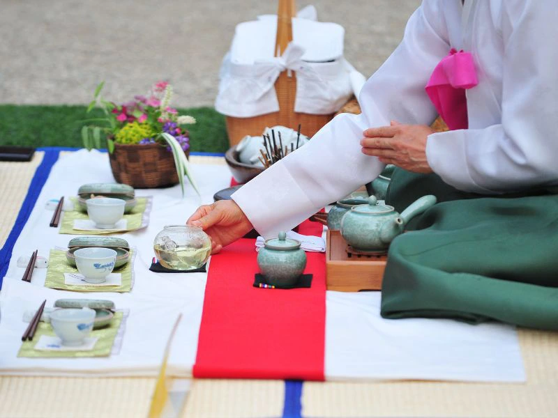 Teezeremonie in Südkorea