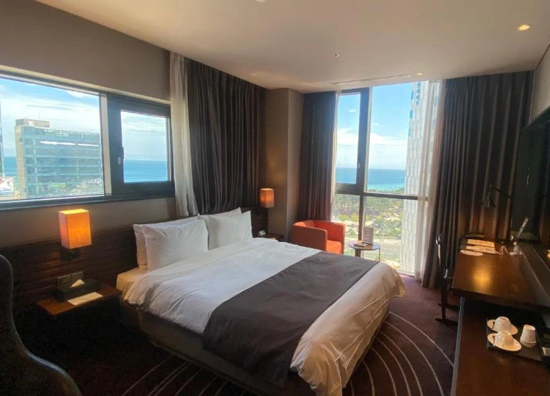 Zimmer im Komfort-Hotel beim Haeundae Beach in Busan, Südkorea