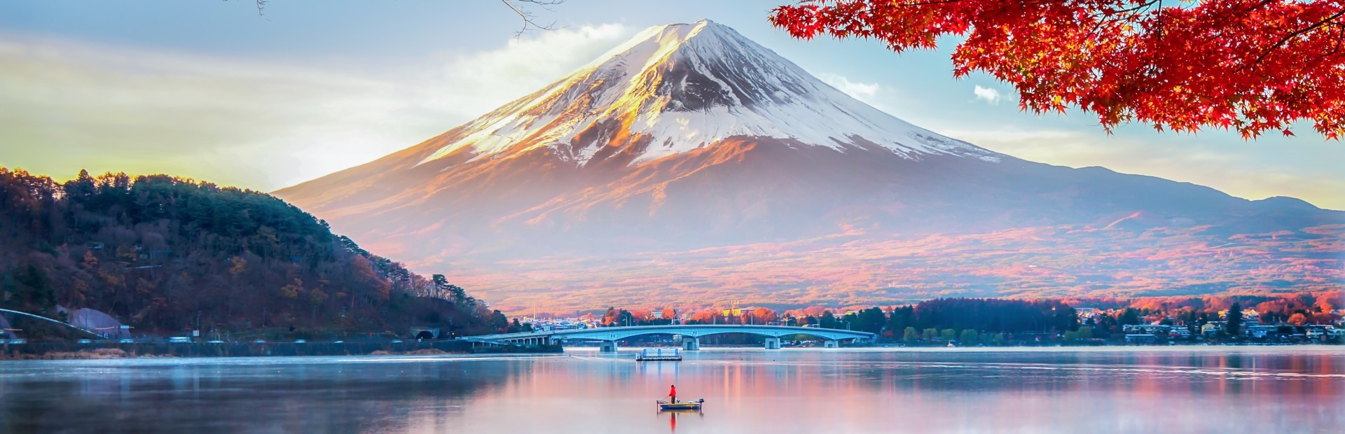 Blick auf den Mount Fuji in Japan
