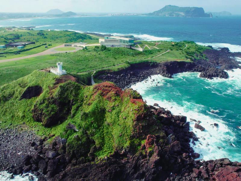 Felsenküste auf Jeju, Südkorea