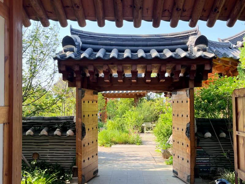 Traditionelles Hanok in Gyeongju, Südkorea