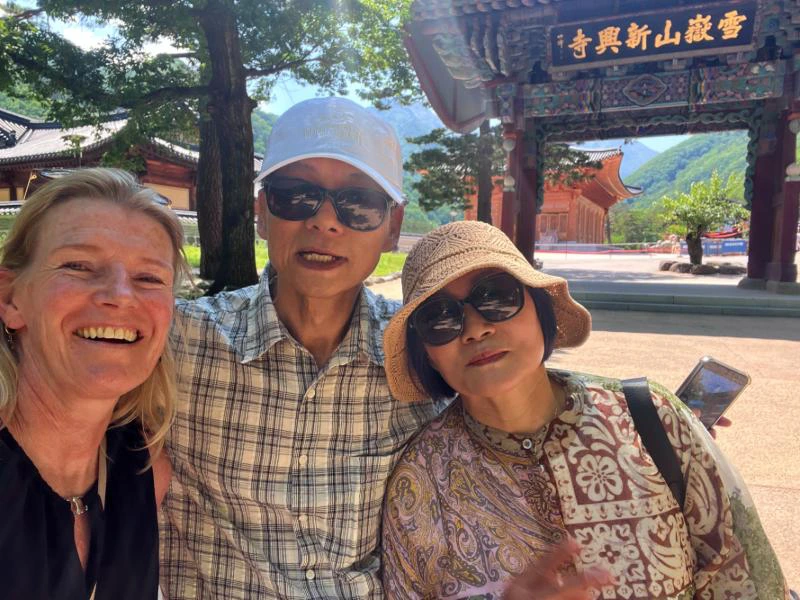 Selfie Reisende in Südkorea