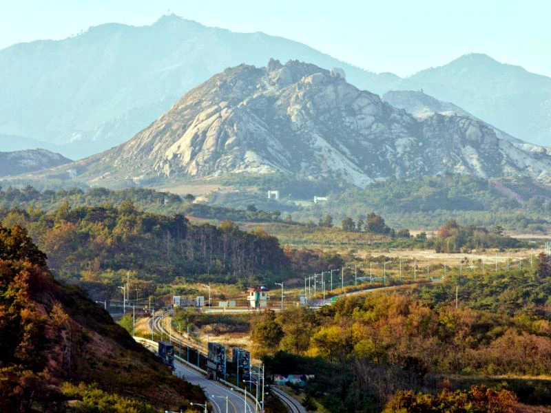 Gebiet der Demilitarisierten Zone (DMZ) in Südkorea