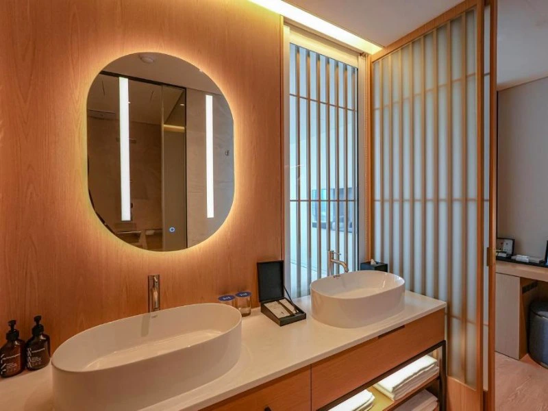 Badezimmer im Komfort Hotel in Sokcho, Südkorea