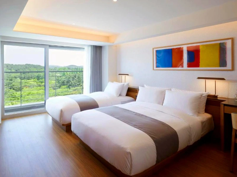 Zimmer im komfortablen Hotel in Gyeongju, Südkorea