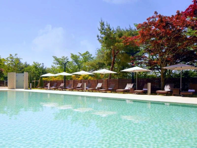 Pool im komfortablen Hotel in Gyeongju, Südkorea