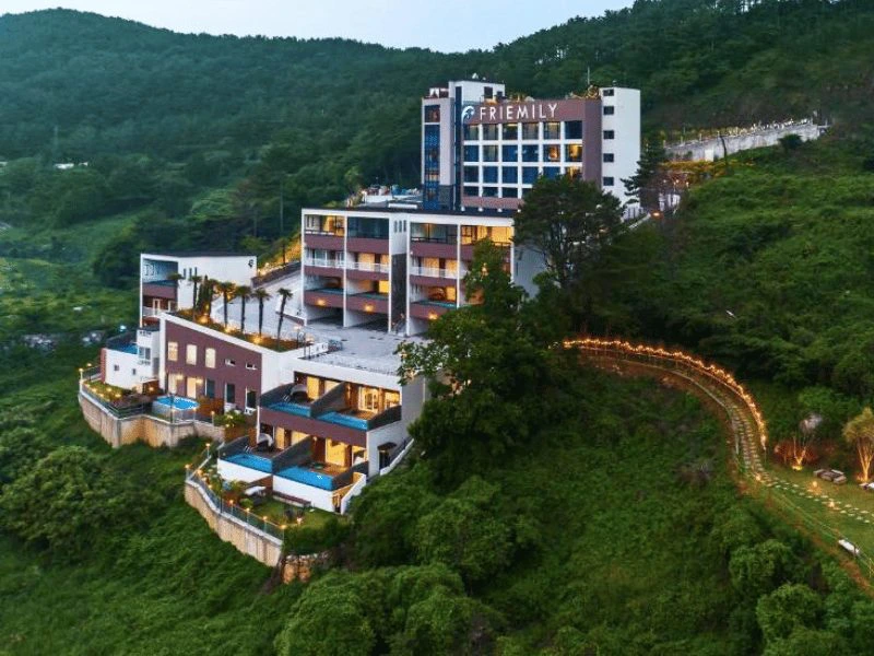 Hotel im Grünen auf Geoje Island, Südkorea